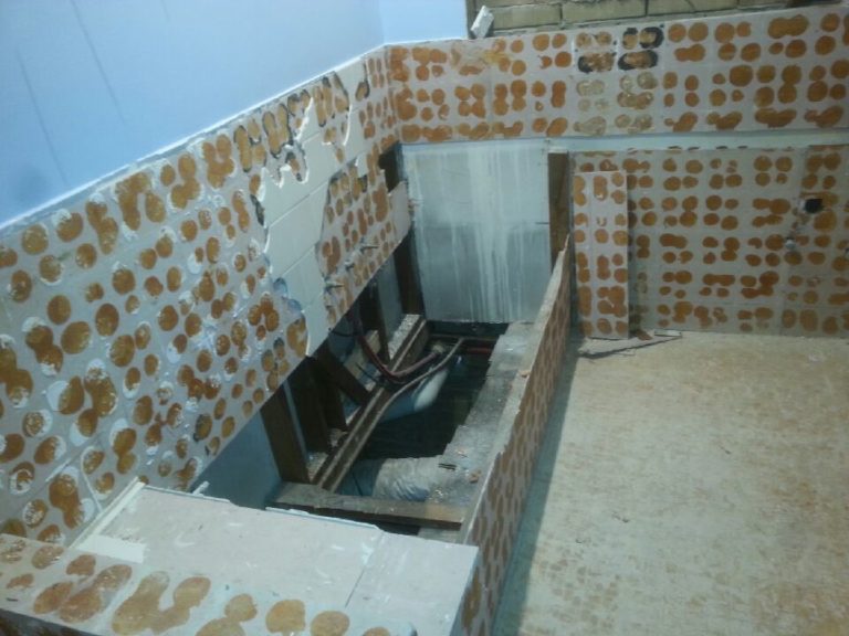 Asbestos Bathroom in Progress Asbestos Gone and Clean Pty. Ltd.