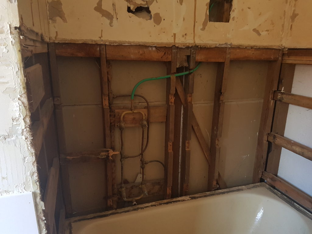 Removed Bathroom walls - finished job