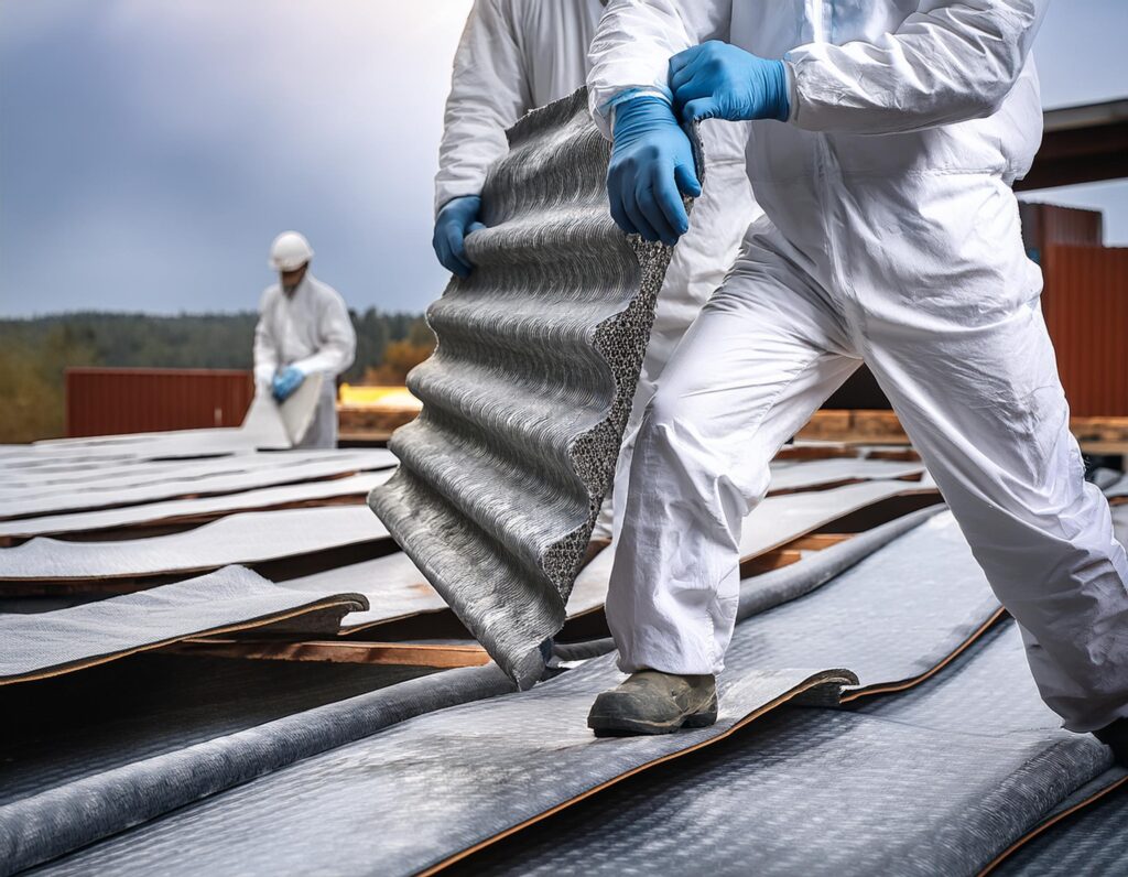 Asbestos Removal in progress